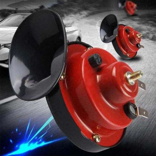 Universal 300DB Loud Car Air Horn 12V Trumpet Super Train Horn for Trucks Vehicle Horn Dual-tone Electric Snail Air Horn Whistle