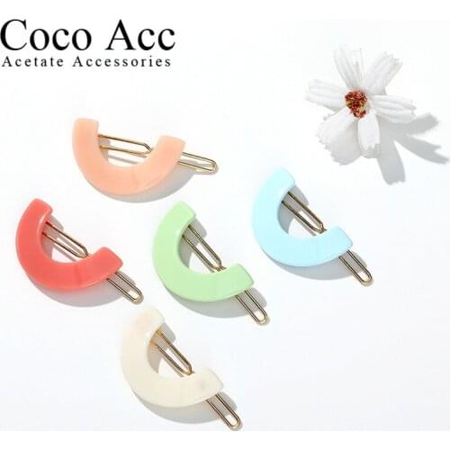 Candy Solid Color Children rainbow shaped Hair Clips Barrettes Girls Cute Hairpins Colorful Hairgrips for Kids Hair Accessories