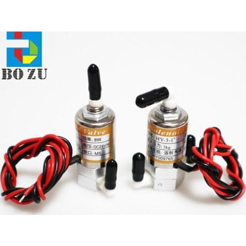 Printing machine spare parts jyy 24v 5.5W solenoid valve connect M5 for infiniti Human machine with high quality