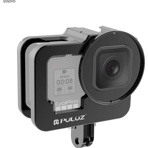 Aluminum Frame Case Protective Cage Cooling shell With UV Lens Filter For Gopro Hero 9 Sports Camera Accessories