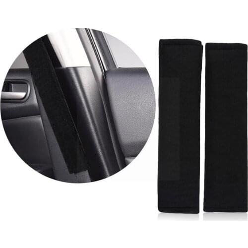 1pcs Classical Car Seat Belt Covers For Soft and Comfortable Adults Belt Shoulder Pad Strap Protecting Pads Shoulder Black H6G6