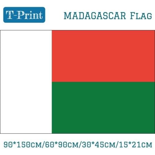 15*21cm 3x5ft Printed Flag 90*150cm 60*90cm Madagascar National Flag 30*45cm Car Flag
