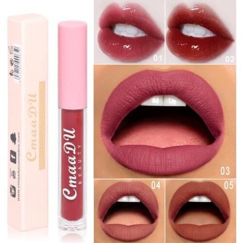 5Pcs/Set Waterproof Long Lasting Lipstick Sexy Vampire Lip Stick Matte Velvet Lipsticks Lips Makeup Cosmetics Labiales Matte
