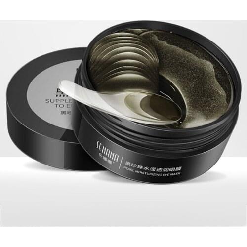 Black pearl Collagen eye mask anti wrinkle sleeping eye patch dark circles eye bags remover gold gel mask Eye care 60PCS