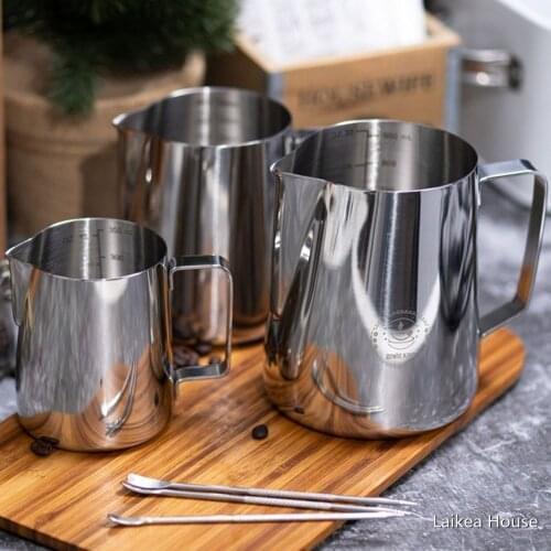 900/600/350ML Stainless Steel Coffee Pot Milk Frothing Jug Coffee Mug Pitcher Barista Craft Cappuccino Cups Pot Kitchen Tool