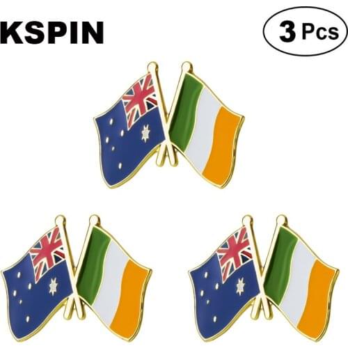 Australia Ireland Frendship Lapel Pin Brooches Pins Flag badge Brooch Badges