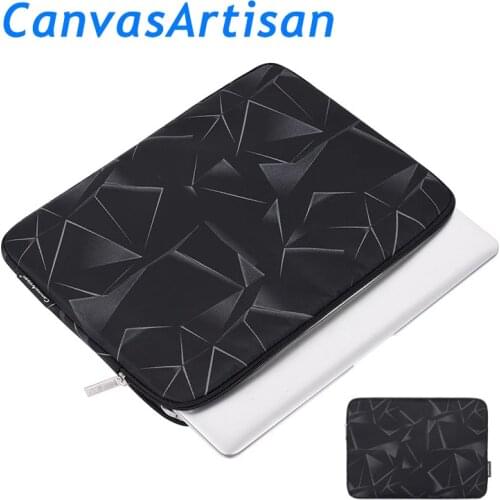 Brand CanvasArtisan Laptop Bag11,12,13,14,15,13.3,15.4,Black Simplicity Sleeve Case For Macbook Air Pro Computer,Dropship F010
