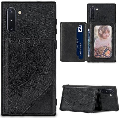 10Pcs New Mandala Fiber Cloth Magnetic Closure Wallet Phone Case for Samsung Galaxy S20 FE Ultra Plus Note 20 Ultra 10 Pro