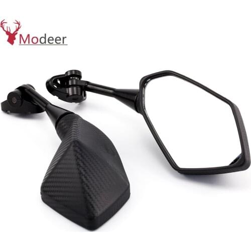 For Honda CBR 900 919 929 954 CBR600RR KAWASAKI NINJA400 250 Motorcycle Carbon Fiber Mirrors Racing Sport Bike Rear View Mirror