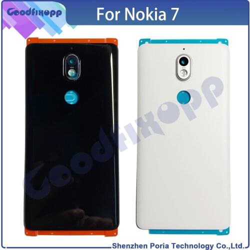 For Nokia 7 Of The Battery Cover Rear Cover Of The Back Door Of The Telephone Case Back Cover + Camera Lens