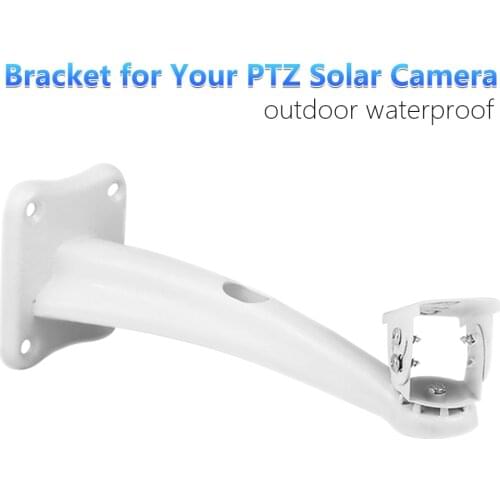 Bracket for Outdoor Solar PTZ Camera WIFI use Camera Bracket Support CCTV Camera Wall Mount Stand Aluminum Metallic