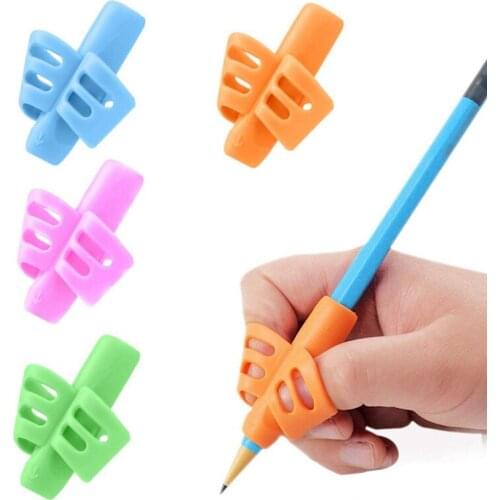 Hot Children Pen Writing Aid Grip Set Pencil Grips For Personalized Gift Kids Handwriting Aid Finger Posture Correction Tool Kit