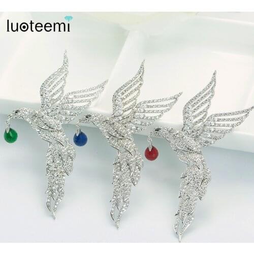 Броши птица на одежду LUOTEEMI China At AliExpress
