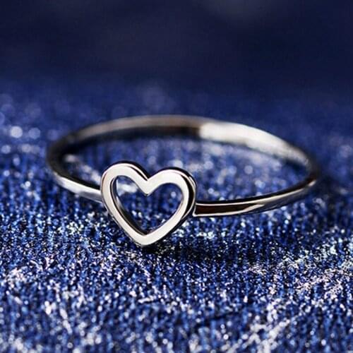 New Cute Little Heart-shaped Love Small Rings Popular Party Rings Best Gift For Girls
