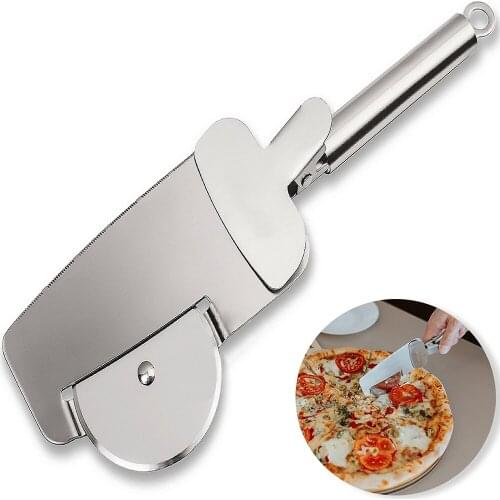 YUEWO Diameter Pizza Hob Cutter Home Family 430 Stainless Steel Pizza Knife For Pizza Tools Kitchen Tools Pizza Wheels -35