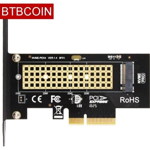 SK4 M.2 NVMe SSD NGFF TO PCIE X4 adapter M Key interface card Supports PCI Express 3.0 x4 2230-2280 Size m.2 FULL SPEED good NEW