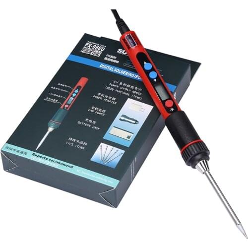 Portable Digital LCD USB Soldering Iron 5V 10W Adjustable Temperature Soldeerbout Soldering Tools Welding Iron Solder