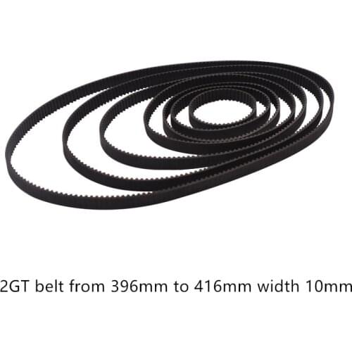 3D printer belt GT2 closed loop rubber 2GT timing 492 494 498 500 502 504 506 508 510 512 Length 492mm 494mm 512mm width 10mm