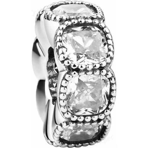 925 Sterling Silver Charms CZ Slice European Bead Fit Original Bracelet Chain DIY Pendant Charm Beads Girl Women Jewelry Making