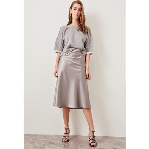 SLACTION High Waist Skirts For Women