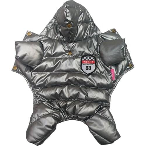 Thick Down For Small Dogs Winter Puppy Pet Dog Coats Waterproof Hooded Dog Jacket Jumpsuits Chihuahua Yorkie Clothes Overalls