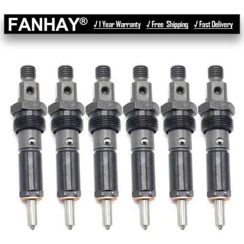 6PCS/Lot Fuel Injectors For Dodge Cummins 5.9L 6BT Diesel Engine 0432131837 3919350 Car Accessories