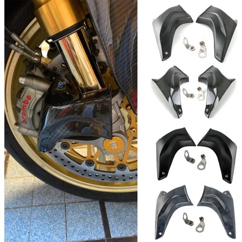 Carbon Fiber Brake Caliper Air Intake Pipe For Triumph Daytona 675R Speed Triple 1050 R 1050 RS Brake Duct Cooler Fairing Cover