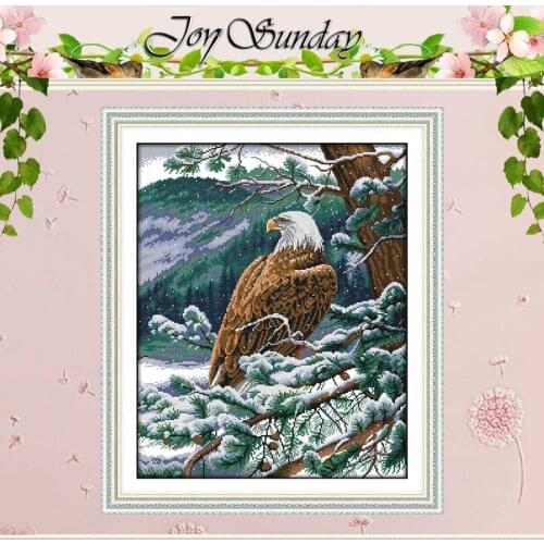 An overlooking Eagle counted Cross Stitch 11CT 14CT Cross Stitch Set Wholesale DIY Cross-stitch Kit Embroidery Needlework
