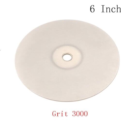 1PCS New Style 6 Inch Grit 3000 Diamond Coated Flat Lap Wheel Jewelry Polishing Grinding Disc