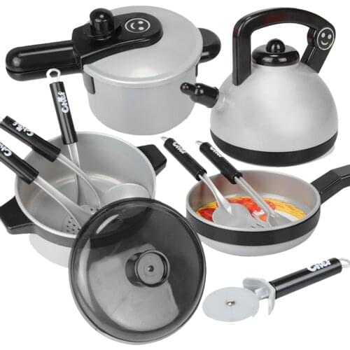 10Pcs/set Large Size Children Play & Pretend Toys Educational Simulation Kitchen Cooking Tableware Playset Kids Fun