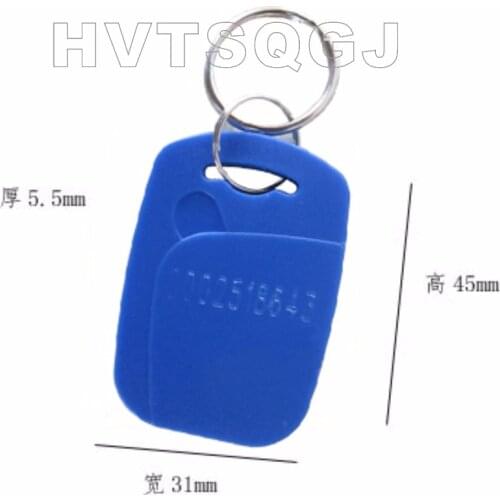 100pcs/lot IC+ID Rewritable Composite Key Tags Keyfob 125KHZ T5577 RFID+13.56MHZ Changeable free shipping
