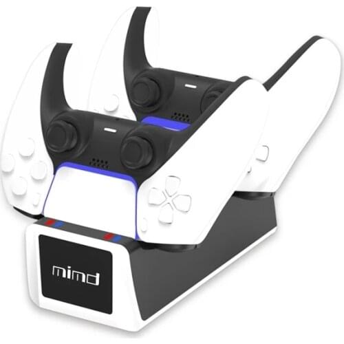 2020 PS5 Controller Joypad Joystick Handle USB Charger Dual USB Fast Charging Dock Station for Playstation 5 PS5 LED Display