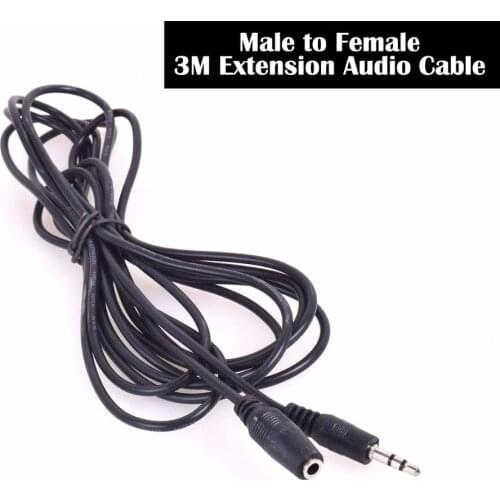 Male to Female Audio Extension Cable Cord 9.8FT 3M 3.5mm Jack for PC/CellphoneOutput Speaker Connection Extension Cable