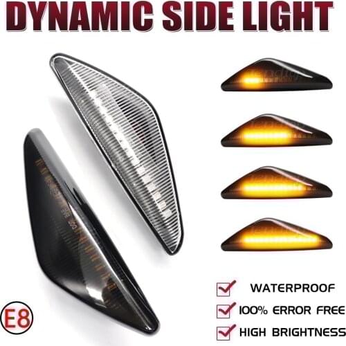Car Accessories For BMW X3 X5 X6 E70 E71 2008-2014 E72 F25 LED Dynamic Turn Signal Light Side Fender Marker Lamp