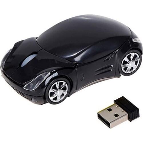 AX-356 2.4Ghz 3-Buttons 1200DPI Wireless Mouse Cute Car Shape Wireless Optical Mouse USB Scroll Mice for Tablet Laptop Computer