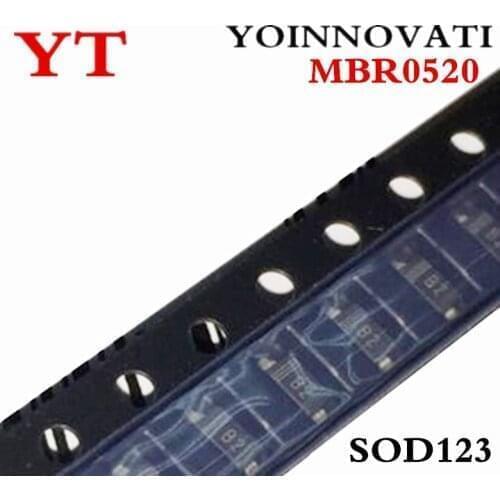 100pcs/lot MBR0520 MBR0520T1G B2 SOD123 Best quality
