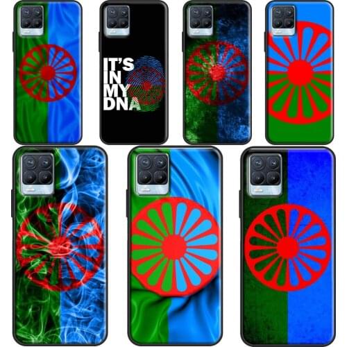 Gypsy Romani Roma Flag Phone Cover For OPPO Realme Q3 6 7 8 Pro C3 C11 C21 GT Neo OnePlus 9 Pro 8 Pro 8T 9R Case