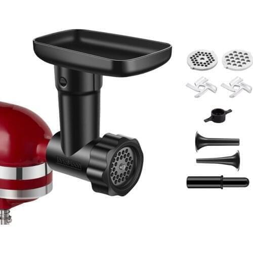 COOLCOOK high quality food meat grinder accessory for Kitchenaid stand mixer, including sausage filling tube kit