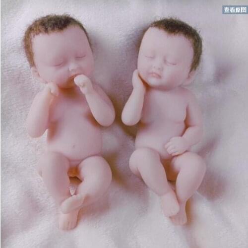 Baby Silicone Mold Cake Decoration Mold Twins Mold Moulds Fondant Silicon Aroma Stone Rubber PRZY F1873 Boy and Girl 3D