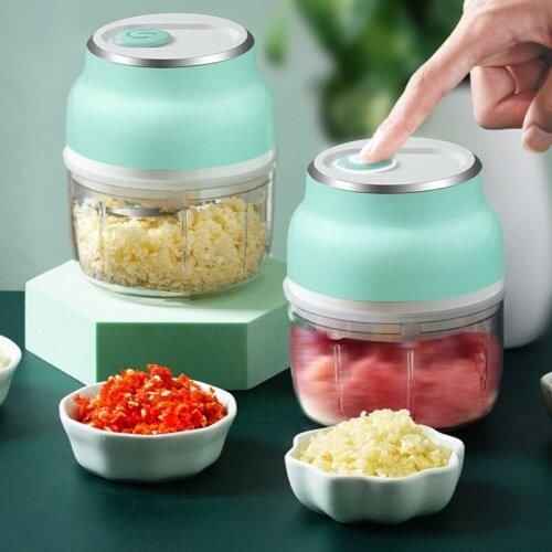 Electric Garlic Food Vegetable Chopper Squeezer Meat Grinder Mini Crushed Garlic Masher Machine Garlic Artifact Kitchen Gadget