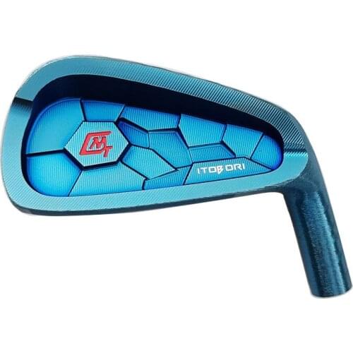 Golf iron MTG Itobori one knife carved golf iron 4-P bright blue free transport