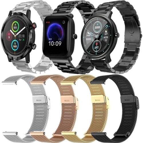 Milanese Strap For Mibro Air Bracelet Watchband Stainless Steel Wristband For Xiaomi Haylou LS02 LS05S GTS GTR Bip Universal