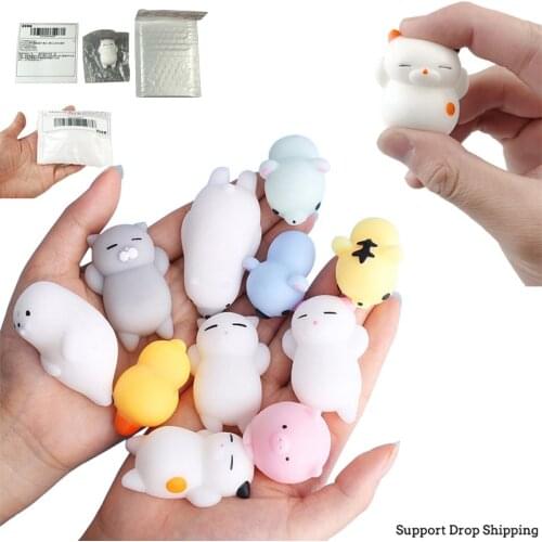 2020 Cute Animal Squishy Antistress Toy Kids Mochi Squish Toy Funny Things Cool Anti Stress Toys Interesting Soft Squeeze Toy