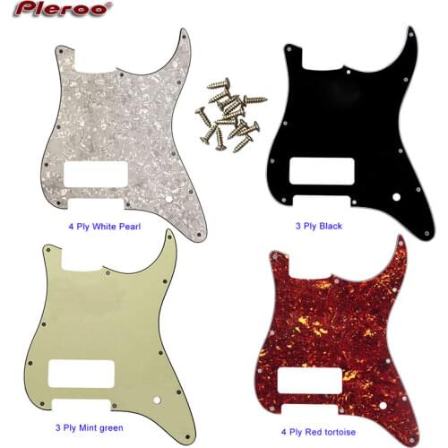 Pleroo Great Quality Guitar parts P90 Stratocaster Guitar PICKGUARD For US 11 Screw Holes Strat P90 H Humbuckers