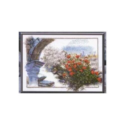 Old castle sewing kit Top Quality Embroidery Needlework 14CT Unprinted Cross Stitch Kits DIY Handmade Home Decor