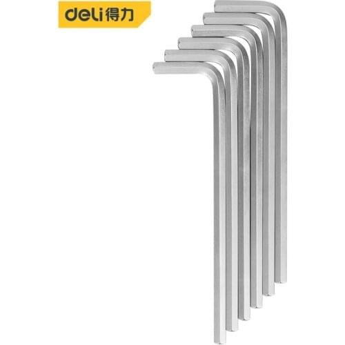 Deli Flat Head Hexagon Hex Allen Key Set Wrench Screwdriver Repair Hand Tools Hex Wrench 6mm Cr-V Steel Spanner High Quality