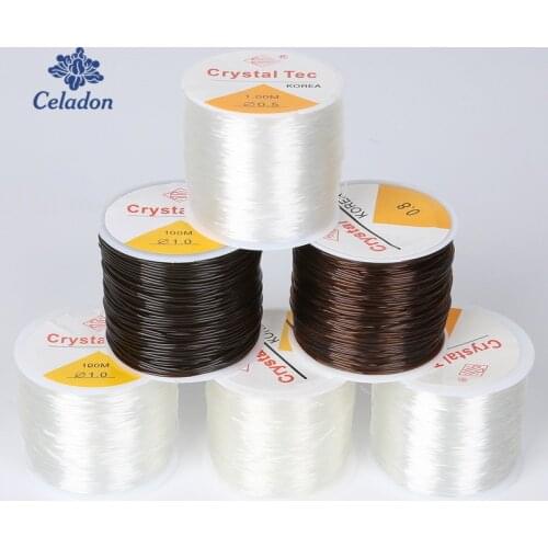 45-100M/Roll 0.5/0.6/0.8/1.0MM Stretchy Elastic Rope Cord Crystal String For Jewelry Making Beading Bracelet Wire Thread Rope