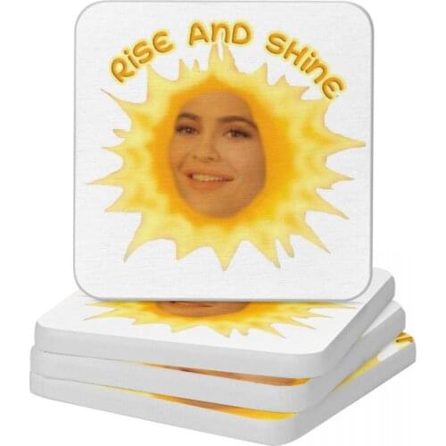 RISE AND SHINE By Kylie Jenner Diatomaceous Earth Square Round Shape Coaster Heat Insulation Cup Bonsai Mat Soap Pad Diameter 10