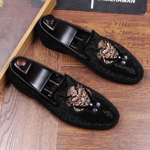 Luxury men shoes black soft leather casual shoes Handmade luxurious comfortable breathable spring fashion men loafers