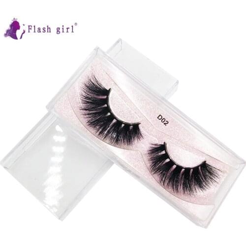 Most Popular Real Mink Eyelashes High Volume Handmade Fake Eyelash Extension Cruelty Free Thick Sofy Full Strip Lashes D02